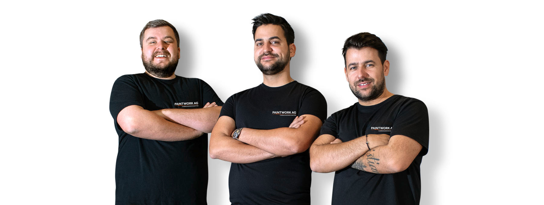 Das Team der Paintwork AG, Christian Mateus, Dario Mellert und Jonatan Mateus